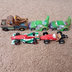 Lot Of 18 Disney’s Pixar Cars Die-Cast Racing Toys Mattel Mini Figures