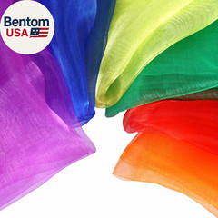 Dance Scarves Music Scarves for Children Movement and Juggling 12Pcs
