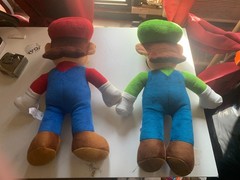 (2-Pack) Super Mario World of Nintendo Jumbo 20 Inch Stuffed Plush Mario & Luigi