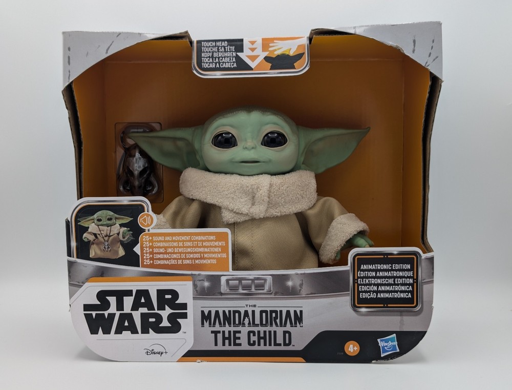 STAR WARS Mandalorian THE CHILD Baby Yoda Animatronic GROGU Disney Hasbro