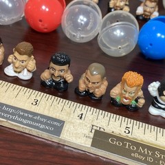 Lot 42 WWE WWF ECW WCW Mini Squinkies Wrestling Figures Tiny 0.75″ Tall CENA BAG