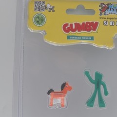 World’s Smallest Gumby Bendable Figure Set Gumby & Horse Green/Orange