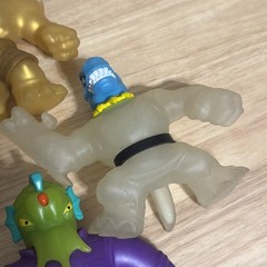 Moose Goo Jit Zu lot Of 10 One Sealed Rare Stretch Liquid Filled Figures