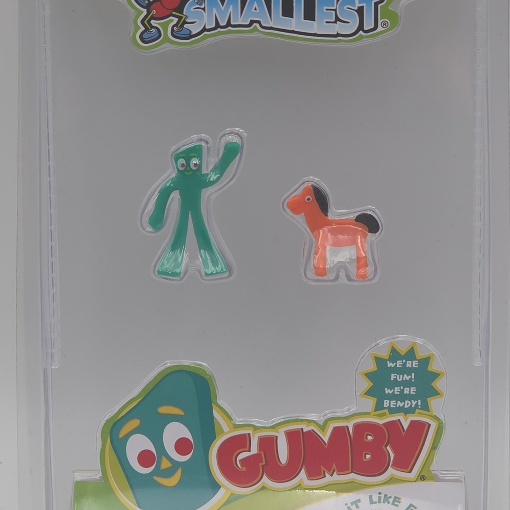 World’s Smallest Gumby Bendable Figure Set Gumby & Horse Green/Orange