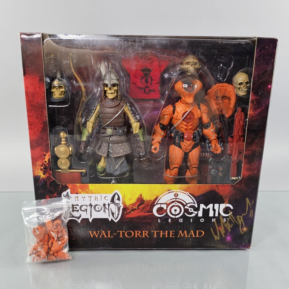 Mythic Cosmic Legions WAL-TORR THE MAD 2-Pack 2023 Legions Con Exclusive SIGNED