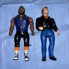 The A-TEAM 1983 Set B.A. Baracus & Face Man Galoob vintage lot RARE TV show MR T