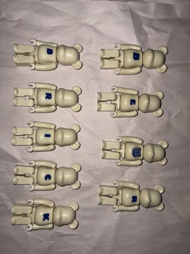 BE@RBRICK 100% Series 4 Basic Complete Set Lot 9 MEDICOM TOY bearbrick letters 9