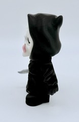Ghostface Scream Mini Figurine w/ Knife Accessory Black White 3in articulating ￼