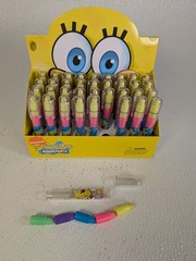 SpongeBob SquarePants Rocket Eraser Full Retail Box 36 Count Nickelodeon