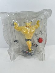 Fitness And Muscle Macho Show Pokémon Pikachu Statue Flexing Figure With Weights