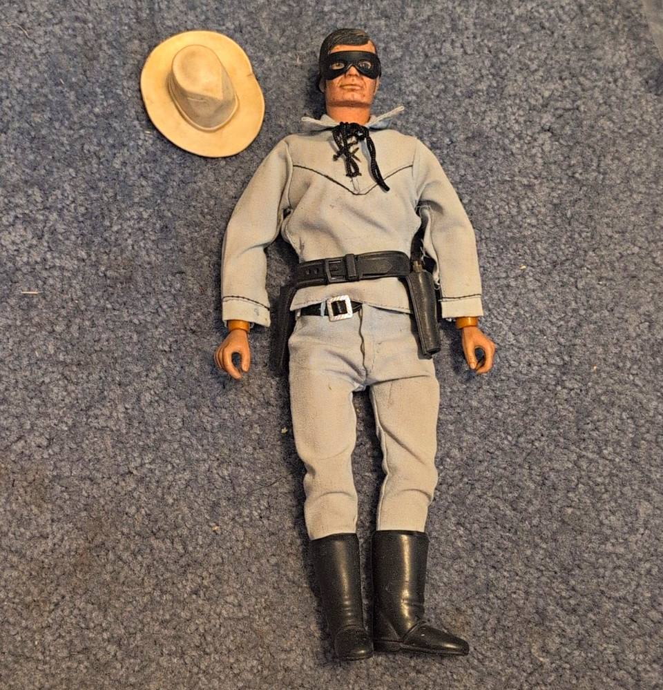 The Lone Ranger Action Figure Gray/Black/Beige w/ Clothes, Hat & Belt