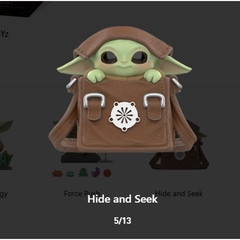 POP MART Star Wars Grogu Tiny but Mighty Figure, Hide and Seek, Open Box, New