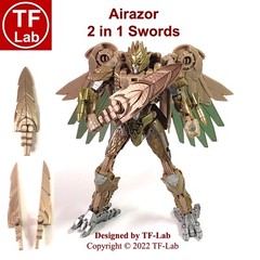 2 in 1 Swords Upgrade Kit for Transformers Studio Series SS 97 Airazor TF-Lab