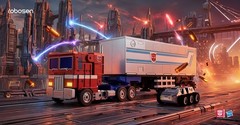 Optimus Prime Trailer Kit Accessory Elite Series | Robosen Transformers Robot
