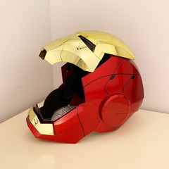 Autoking Iron Man Hero Helmet MK 5 1:1 Voice Touch Remote Control Sounds Effects