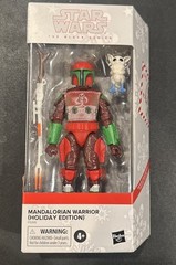 Hasbro Star Wars Mandalorian Warrior Holiday Edition Black Series NEW/SEALED