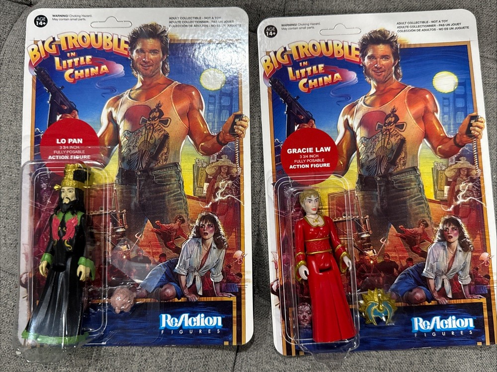 ReAction Big Trouble in Little China Lo Pan Gracie Law Figures READ