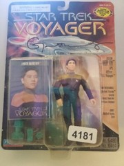 SIGNED ✍️ by Garrett Wang Star Trek Voyager Harry Kim 1995 Action Figure