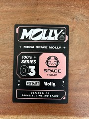 PopMART MEGA SPACE MOLLY – Series 3 “Peach2016” Figure w/ Box & Card, Sealed Bag
