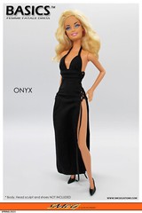 1/6 Scale female clothing Femme Fatale dress Jiaoudoll Phicen fits Barbie USA