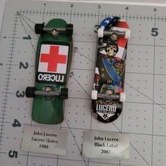 Tech Deck John Lucero Black Label Then and Now Series 1988/2007 Mini Skateboatd