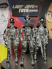 NEW 2026 Gi Joe LadyJayeToys Silver Chrome Red Shadow Trooper