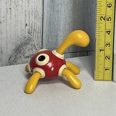 Pokemon Shuckle Figure Jazwares Nintendo Red Yellow Turtle Vinyl Figurine 2.25″