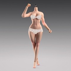 ANT T307 1/6 Female Fitness Model Action Figure Body 12inch Muscle Bust Soldier