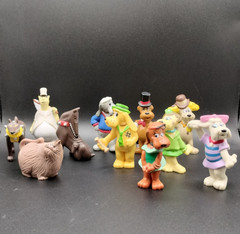 11 X Pound Puppies Miniatures Vintage 1986 Tonka Dog Cat Catcher Set Lot O 23