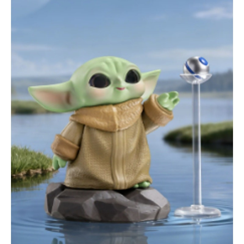 POP MART Star Wars Grogu Tiny but Mighty Figure, Force Push, Open Box, New