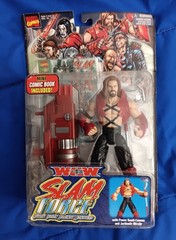 WCW Toybiz SLAM Force Kevin Nash Bret Hitman Hart New In Box Lot of 2
