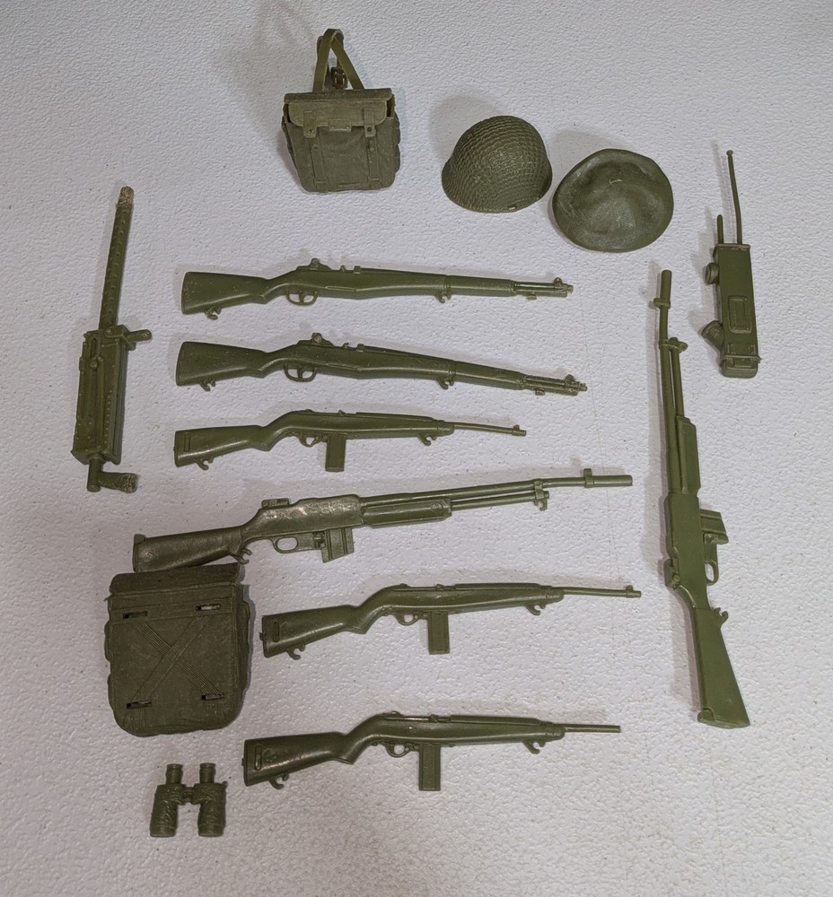 Vintage 1960s Louis Marx Stony Stonewall Smith Original Weapons Accessories Lot