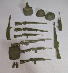 Vintage 1960s Louis Marx Stony Stonewall Smith Original Weapons Accessories Lot
