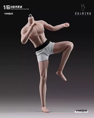 YM511M 1/6 Male Bodybuilding Action Figure Body 12in Muscle Soldier Model Figure