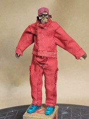 1:12 Scale Stylized Zomb Custom Figure In Jumpsuit