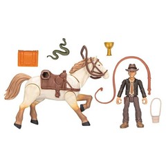 Indiana Jones Toy Figure Set with Horse & Accessories – Ages 4 and Up