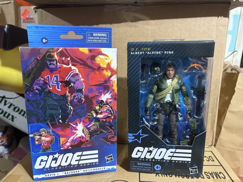 GI Joe Classified Series Bazooka (62) Alpine (133) Lot Of 2 Figures SEALED