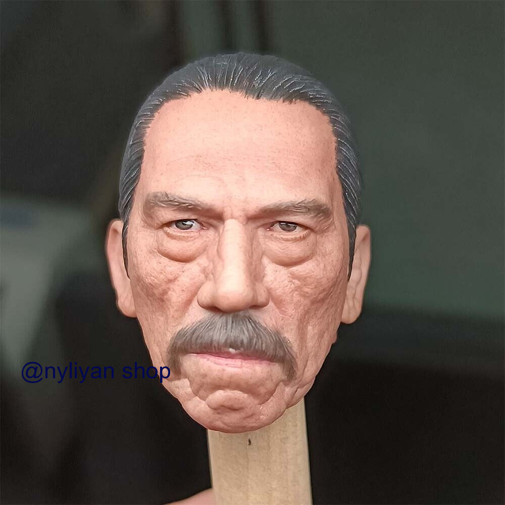 1:6 Male Danny Trejo PVC Head Sculpt Carved For 12″HT Action Figure Body Toys