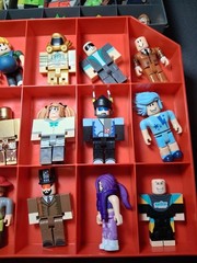 R0BL0X Figures Mixed Lot of Figurines Toys With Case & Accessories