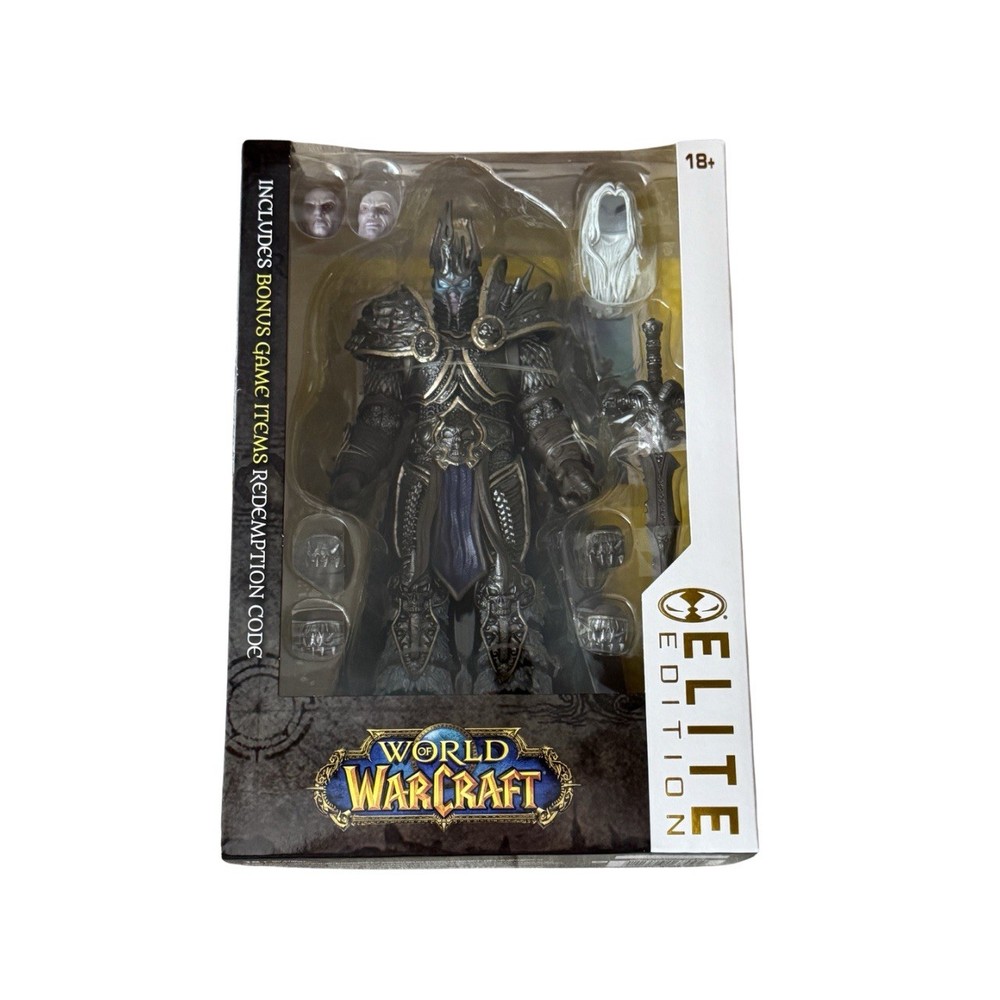 McFarlane Lich King Arthas Figure Elite Edition World of Warcraft WoW OPEN BOX