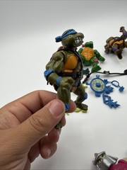 TMNT LEO DON RAPH MIKE Wacky Action LOT OF 5 Turtles Playmates 1989