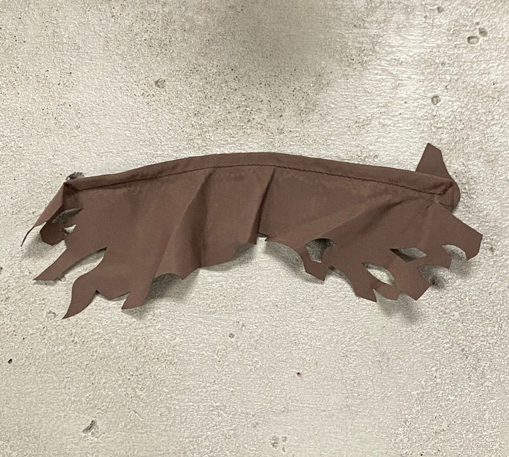 SU-CH-375SCR-TN: Short Wired Fabric Scarf for 1/12 or 1/18 figure – Dark Brown