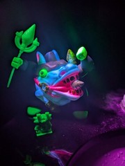 Deathtek Machin NightMare Steed Sofubi Kaiju Deathcat Toys Keshi Omake UV 1/3
