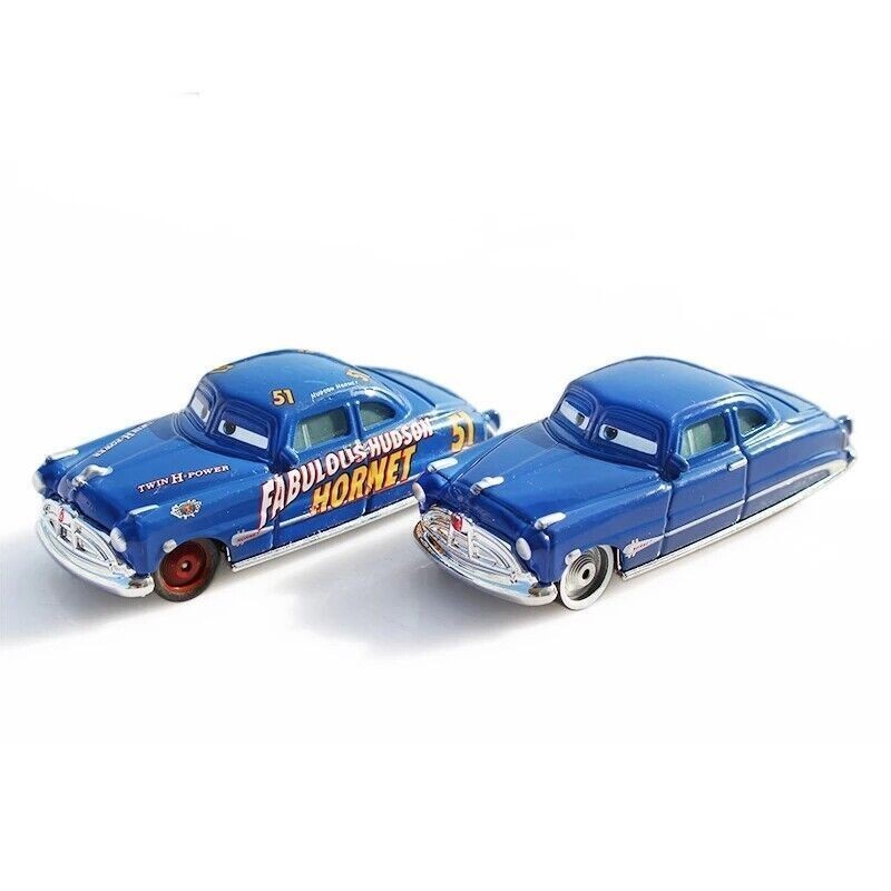 Mattel Doc Hudson Disney Pixar Cars Racers McQueen 1:55 Diecast Kids Toy Loose