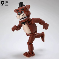 9L3D Printed FNAF Freddy Fazbear’s Pizza Movable Toys Action Figures Motion