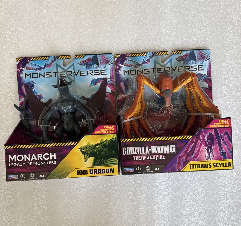 MonsterVerse ION DRAGON & TITANUS SCYLLA 6″ Action Figure Godzilla Monarch