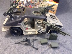 1990 GI Joe HAMMER JEEP 100% COMPLETE. UNBROKEN ANTENNA With BOX