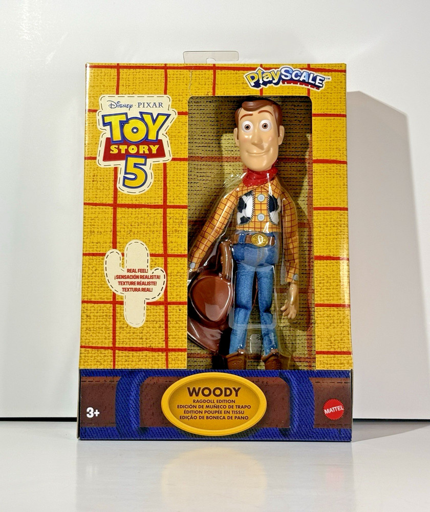 Toy Story 5 Woody Ragdoll Edition PlayScale Figure Disney Pixar Mattel 2026