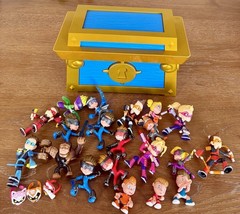 Ninja Kidz TV Mini Figures Lot of 20 Shadow Masters Mystery Chest Masks Weapons