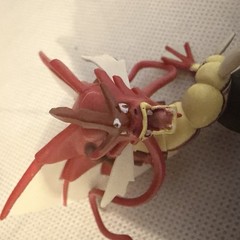 Pokemon Nintendo 2” Shiny Shining Mega Red Gyarados Figurine 2016 Figure WORN